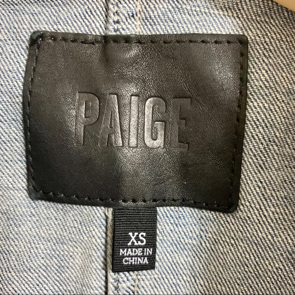PAIGE Denim Embellished Vest vintage - Picture 6 of 8